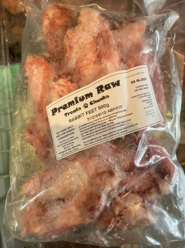 Rabbit Feet With Fur By Premium Raw