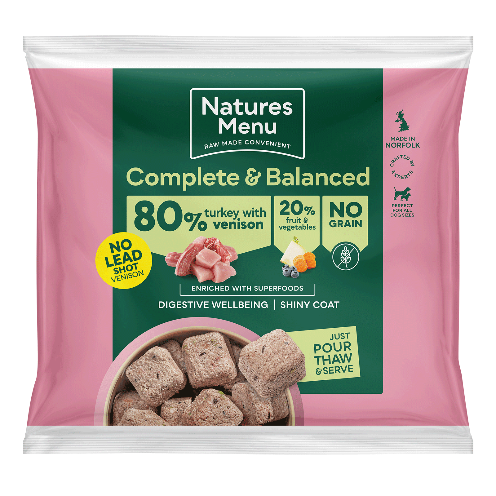 Natures Menu Turkey with Venison 80-20