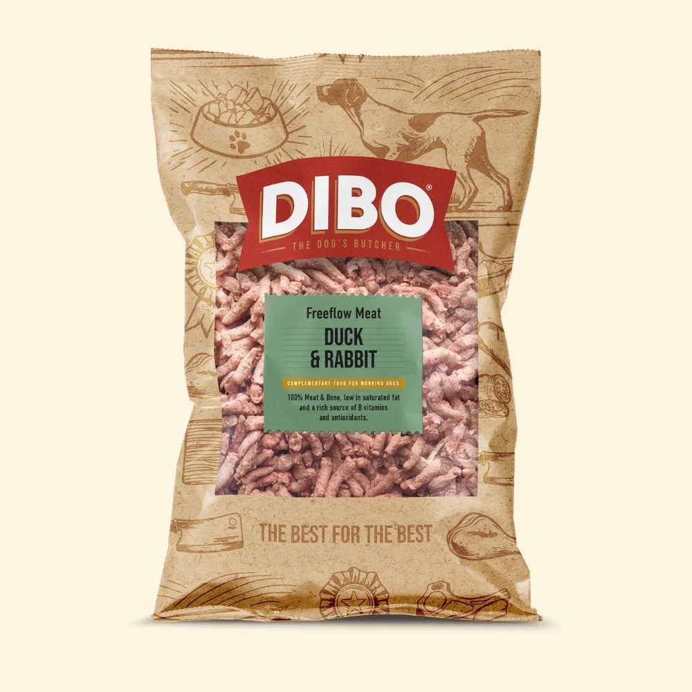 DIBO Duck and Rabbit 1kg – Natural Raw Dog Food