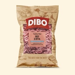 DIBO Beef and Offal Raw Dog Food  1KG– Natural Complementary Raw Meal