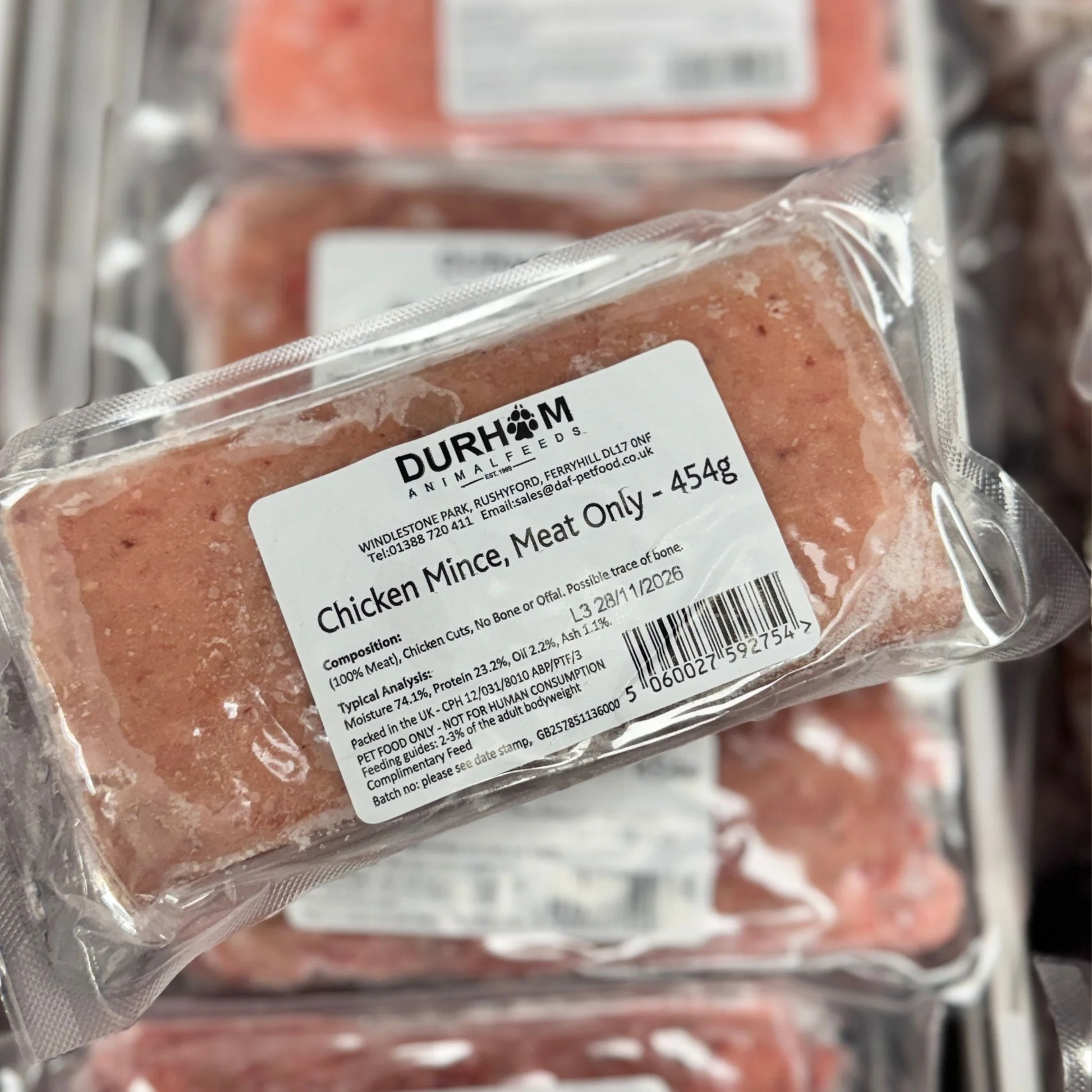 Durham’s Chicken (Meat Only) Raw Mince 454g